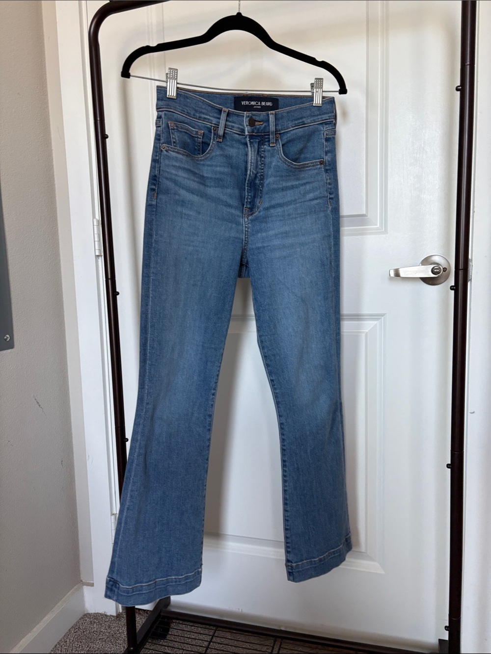 Veronica Beard Carson High Waist Ankle Flare Jeans - Size 26 - Picture 7 of 13